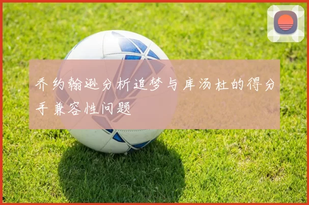 乔约翰逊分析追梦与库汤杜的得分手兼容性问题